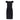 Patrizia Pepe Elegant Black Boat Neck Dress with Wide Straps