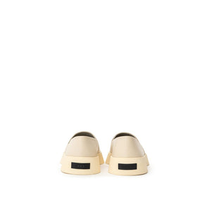Fear Of God Gray Leather Slip-On Loafer