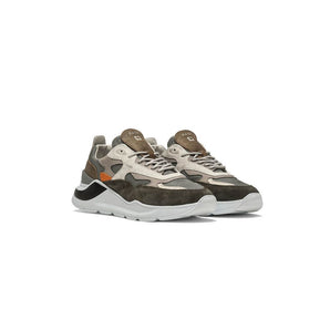 D.A.T.E Gray Leather Sneaker
