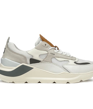 D.A.T.E White Leather Sneaker