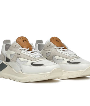 D.A.T.E White Leather Sneaker