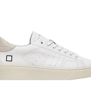 D.A.T.E White Leather Sneaker