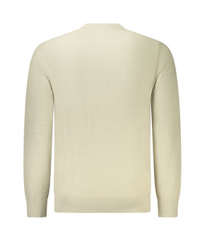 Hugo Boss Beige Cotton Men Sweater