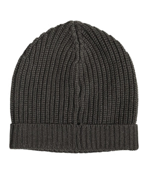 Gorro de invierno de punto de cachemira gris oscuro de Dolce &amp; Gabbana