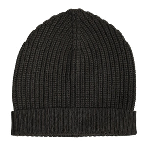 Dolce & Gabbana Dark Gray Cashmere Knit Winter Beanie Hat