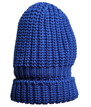 Dolce &amp; Gabbana Blue Wool Knitted Winter Beanie Hat