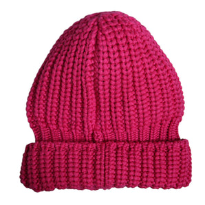 Dolce & Gabbana Pink Solid Wool Knitted Winter Beanie Hat