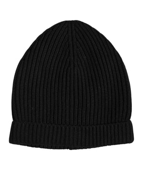 Dolce & Gabbana Black Cashmere Knitted Winter Beanie Hat
