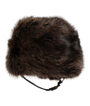 Dolce & Gabbana Brown Fur Women Bucket Hat