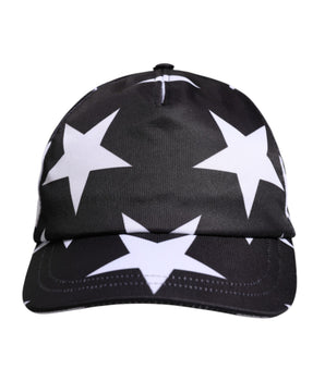 Dolce & Gabbana Black Star Print Polyester Baseball Cap