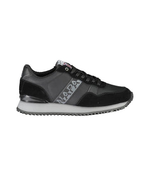 Napapijri Sleek Black Contrast Lace Sneakers