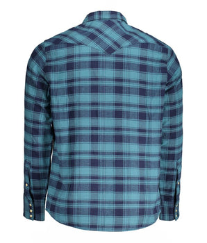 Wrangler Blue Cotton Shirt