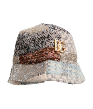 Dolce & Gabbana Multicolor Patchwork Embellished Bucket Hat