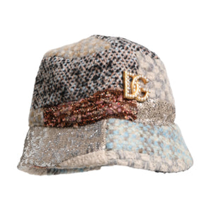 Dolce & Gabbana Multicolor Patchwork Embellished Bucket Hat