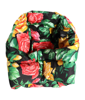 Dolce & Gabbana Multicolor Floral Print Whole Head Wrap Hat