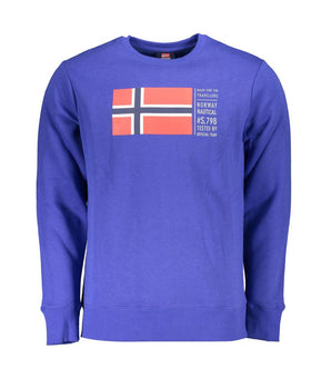 Norway 1963 Blue Cotton Men's Sweater