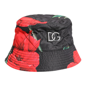 Dolce & Gabbana Multicolor DG Plaque Wide Brim Bucket Hat