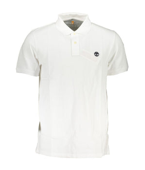 Timberland White Cotton Polo Shirt