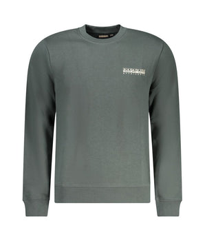 Napapijri Green Cotton Men Sweater