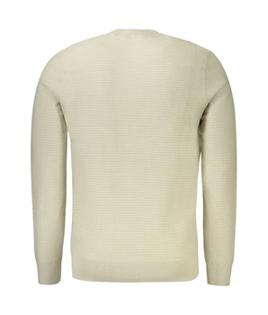 Hugo Boss Beige Cotton Men Sweater