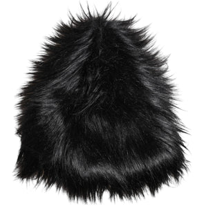 Dolce & Gabbana Black Acrylic Fur Womens Bucket Hat
