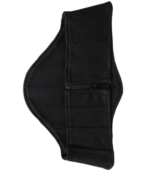 Cinturón de esmoquin de algodón negro de Dolce &amp; Gabbana