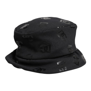Dolce & Gabbana Black DG Monogram Polyester Jacquard Bucket Hat