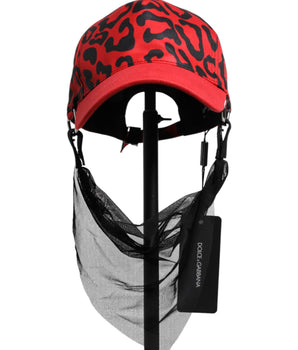 Gorra de béisbol Dolce &amp; Gabbana de algodón rojo de 6 paneles para mujer