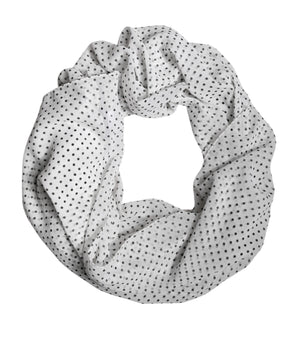 Bufanda chal de poliéster con lunares blancos de Dolce &amp; Gabbana