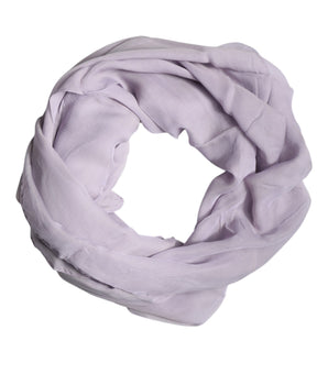 Bufanda chal rectangular de seda morada de Dolce &amp; Gabbana