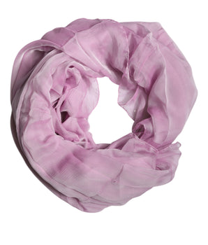 Bufanda chal rectangular de seda rosa de Dolce &amp; Gabbana para mujer