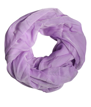 Dolce & Gabbana Purple Silk Rectangle Wrap Shawl Scarf