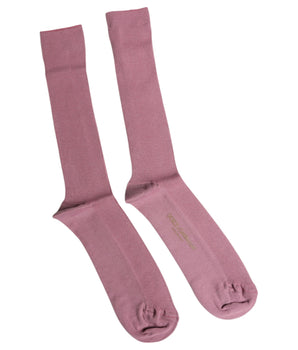 Dolce &amp; Gabbana Rose Pink Cotton Over The Calf Socks