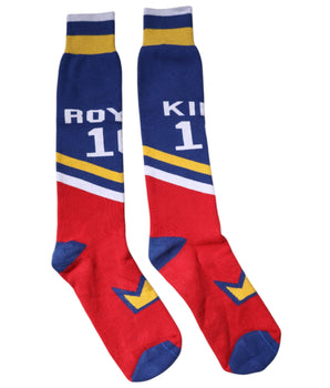 Calcetines por encima de la pantorrilla de algodón con estampado multicolor de Dolce &amp; Gabbana