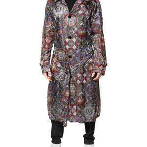 Chaqueta gabardina con corona de abeja real multicolor de Dolce &amp; Gabbana