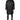 Chaqueta de invierno parka con capucha negra de Dolce &amp; Gabbana