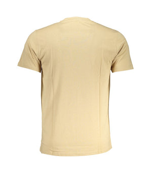 Cavalli Class Beige Cotton T-Shirt