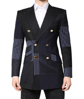 Dolce &amp; Gabbana Multicolor Patchwork Jacket Coat Suit Blazer
