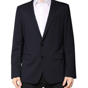 Dolce &amp; Gabbana Blazer tipo abrigo de un solo pecho MARTINI negro
