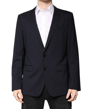 Dolce &amp; Gabbana Black MARTINI Single Breasted Coat Blazer