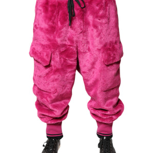 Pantalones deportivos cargo de acrílico rosa de Dolce &amp; Gabbana
