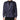 Camisa cruzada de seda azul oscuro de Dolce &amp; Gabbana