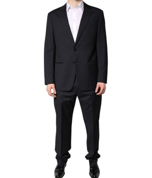 Emporio Armani Black Single Breasted Formal 2 Piece Suit