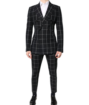 Traje cruzado de dos piezas TAORMINA negro de Dolce &amp; Gabbana