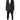 Dolce & Gabbana Black Cotton Single Breasted 2 Piece Suit
