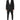 Dolce & Gabbana Black Polyester Floral Jacquard 2 Piece Suit