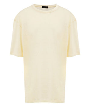 Corneliani Yellow Linen T-Shirt