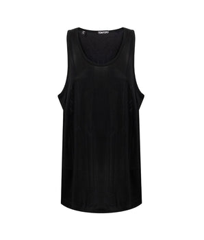 Tom Ford Black Viscose Tank Tops