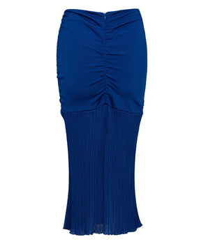 Tom Ford Blue Viscose Midi Skirt