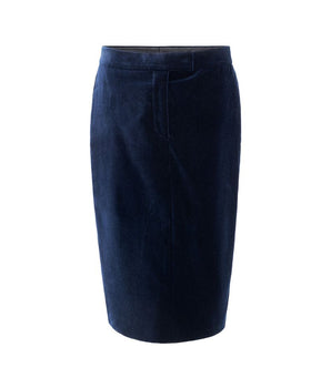Tom Ford Blue Cotton Midi Skirt